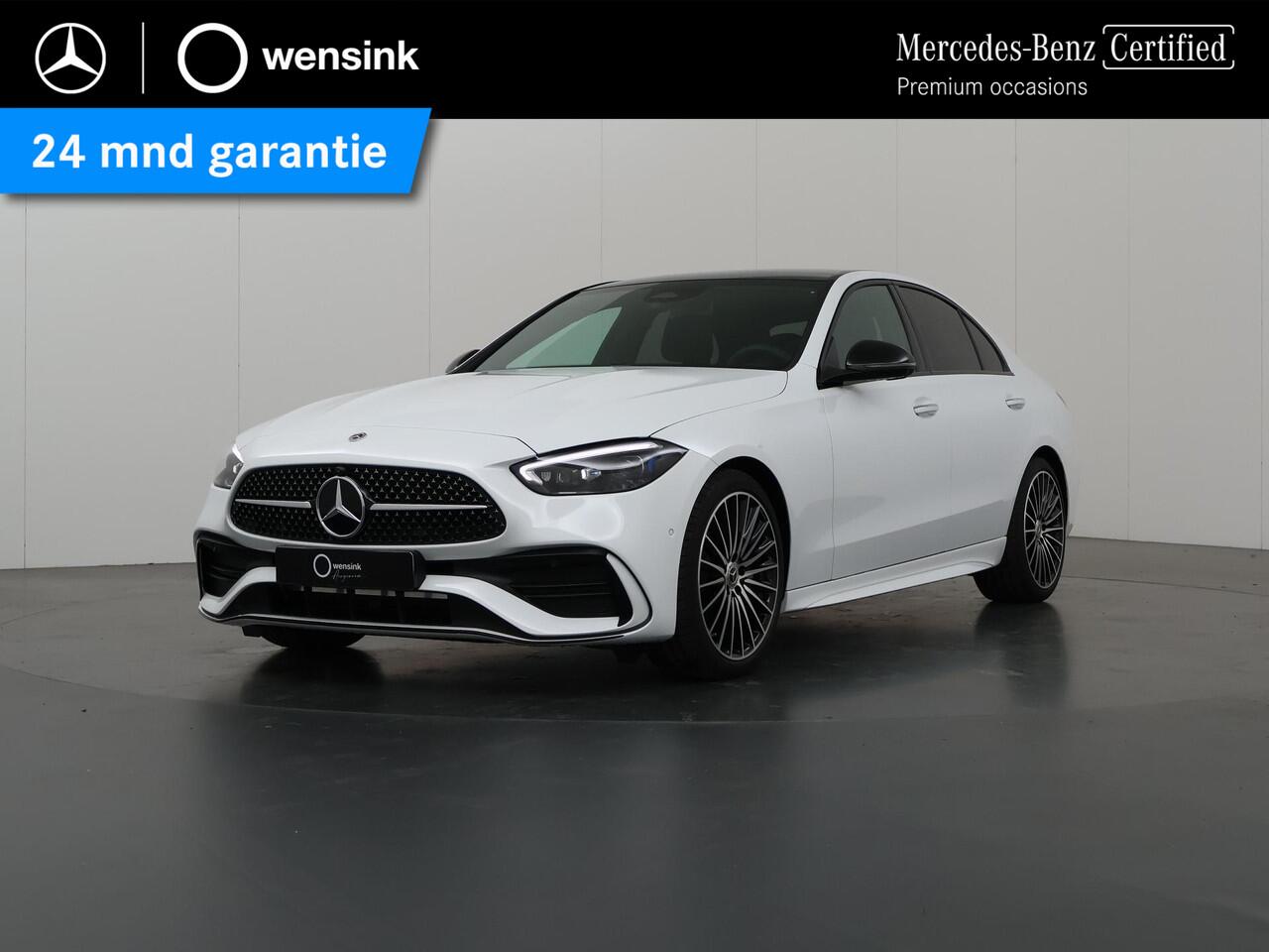 Mercedes-Benz C-KLASSE 180 Star Edition AMG LINE | Night pakket | Panorama schuifdak | 360 camera | Apple carplay | Dode Hoek | Memory stoelen | Digital Light | Antidiefstal pakket