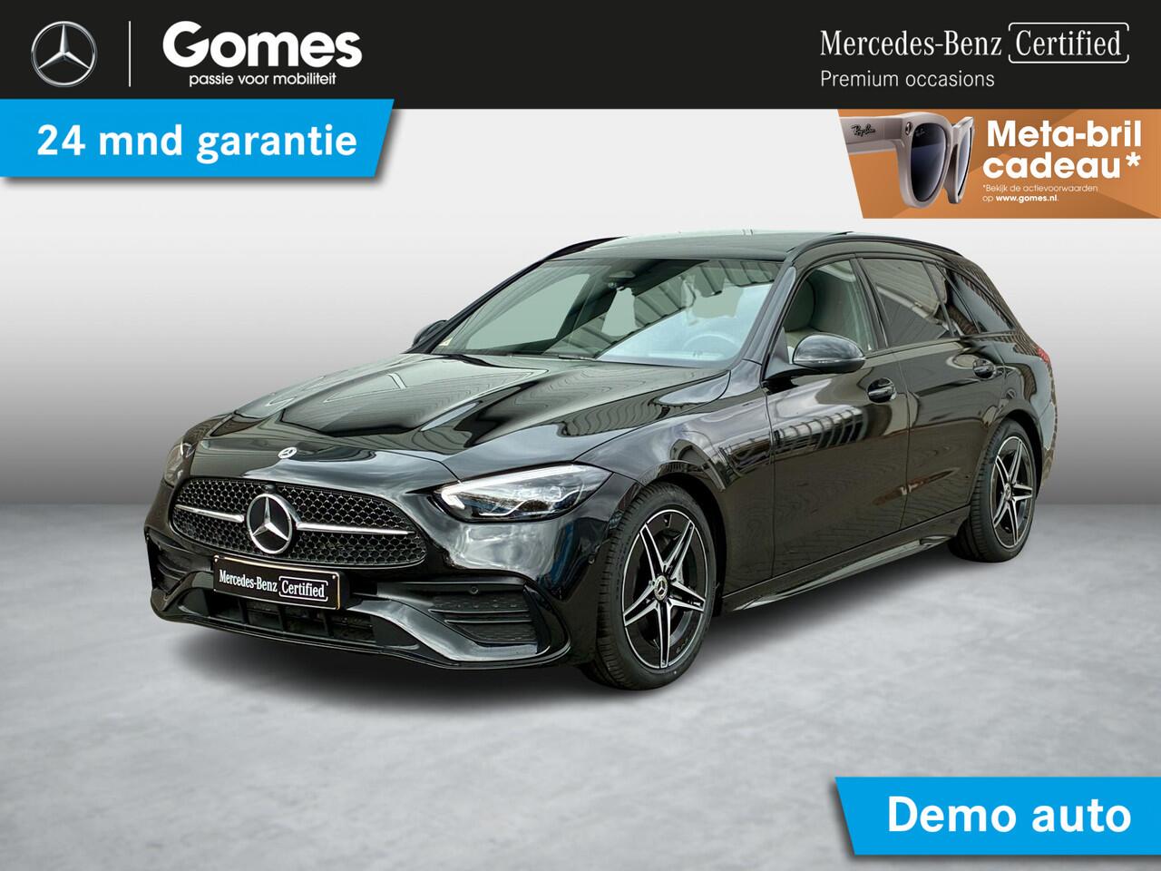 Mercedes-Benz C-KLASSE Estate 180 Star Edition AMG | Night Pakket | Panoramadak | Burmester 3D Surround Sound | Elektrisch Verstelbare Stoelen + Memory | Dodehoekassistent | Apple CarPlay | Android Auto | Sfeerverlichting | Stoelverwarming | Achteruitrijcamera