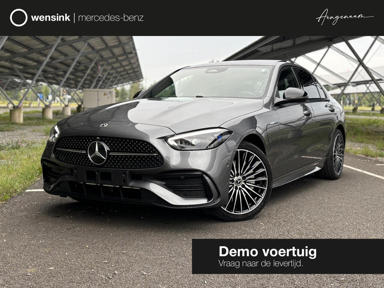 Mercedes-Benz C-KLASSE 300 e Business Solution AMG | Night | Panoramadak | Digital light | 19" Multispaaks velgen | Sfeerverlichting |