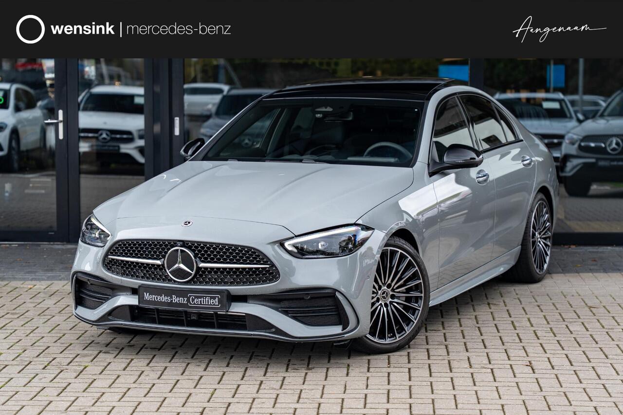 Mercedes-Benz C-KLASSE 180 Star Edition AMG | AMG line Plus | Panoramaschuifdak | Nightpakket | Trekhaak | Head-Up Display |