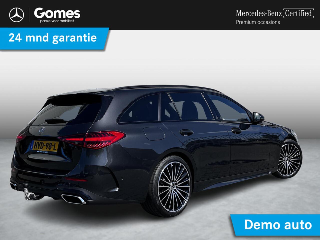 Mercedes-Benz C-KLASSE Estate 180 Star Edition AMG | Night Pakket | Panoramadak | Winter Pakket | Trekhaak | DISTRONIC Afstandsassistent | Dodehoekassistent | Apple CarPlay | Android Auto | Elektrisch Verstelbare Stoelen + Memory | Stuurverwarming
