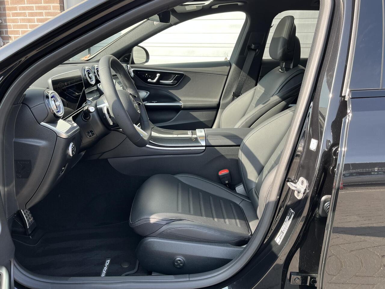 Mercedes-Benz C-KLASSE Estate 180 Star Edition AMG | Night Pakket | Panoramadak | Trekhaak | Burmester 3D Surround Sound | Elektrisch Verstelbare Stoelen + Memory | Apple CarPlay | Android Auto | Dodehoekassistent | Sfeerverlichting | Stoelverwarming