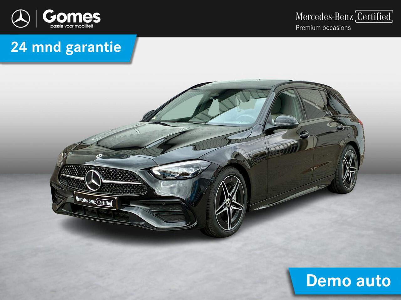 Mercedes-Benz C-KLASSE Estate 180 Star Edition AMG | Night Pakket | Panoramadak | Burmester 3D Surround Sound | Elektrisch Verstelbare Stoelen + Memory | Dodehoekassistent | Apple CarPlay | Android Auto | Sfeerverlichting | Stoelverwarming | Achteruitrijcamera