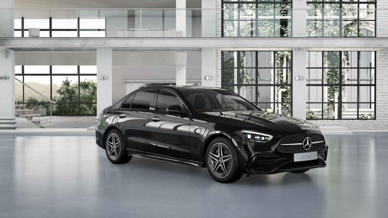 Mercedes-Benz C-KLASSE 300e Business Solution AMG | Panoramaschuifdak | Head-up display | Winter pakket | Premium Plus | Nightpakket | Stoelverwarming |