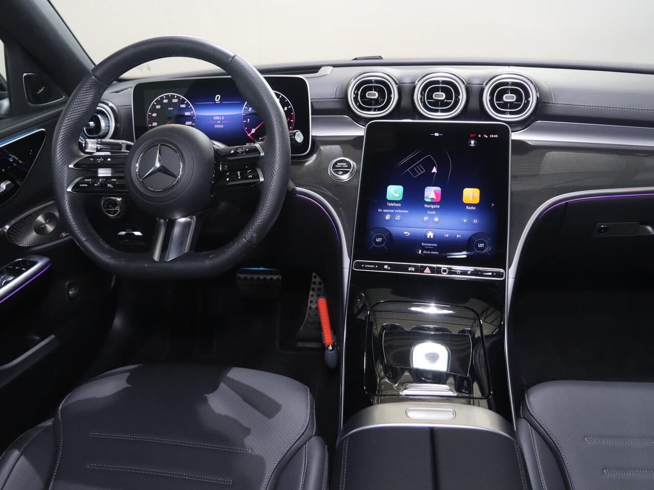 Mercedes-Benz C-KLASSE 180 Star Edition AMG | AMG line Plus | Panoramaschuifdak | Nightpakket | 360* Camera | Head-Up Display |