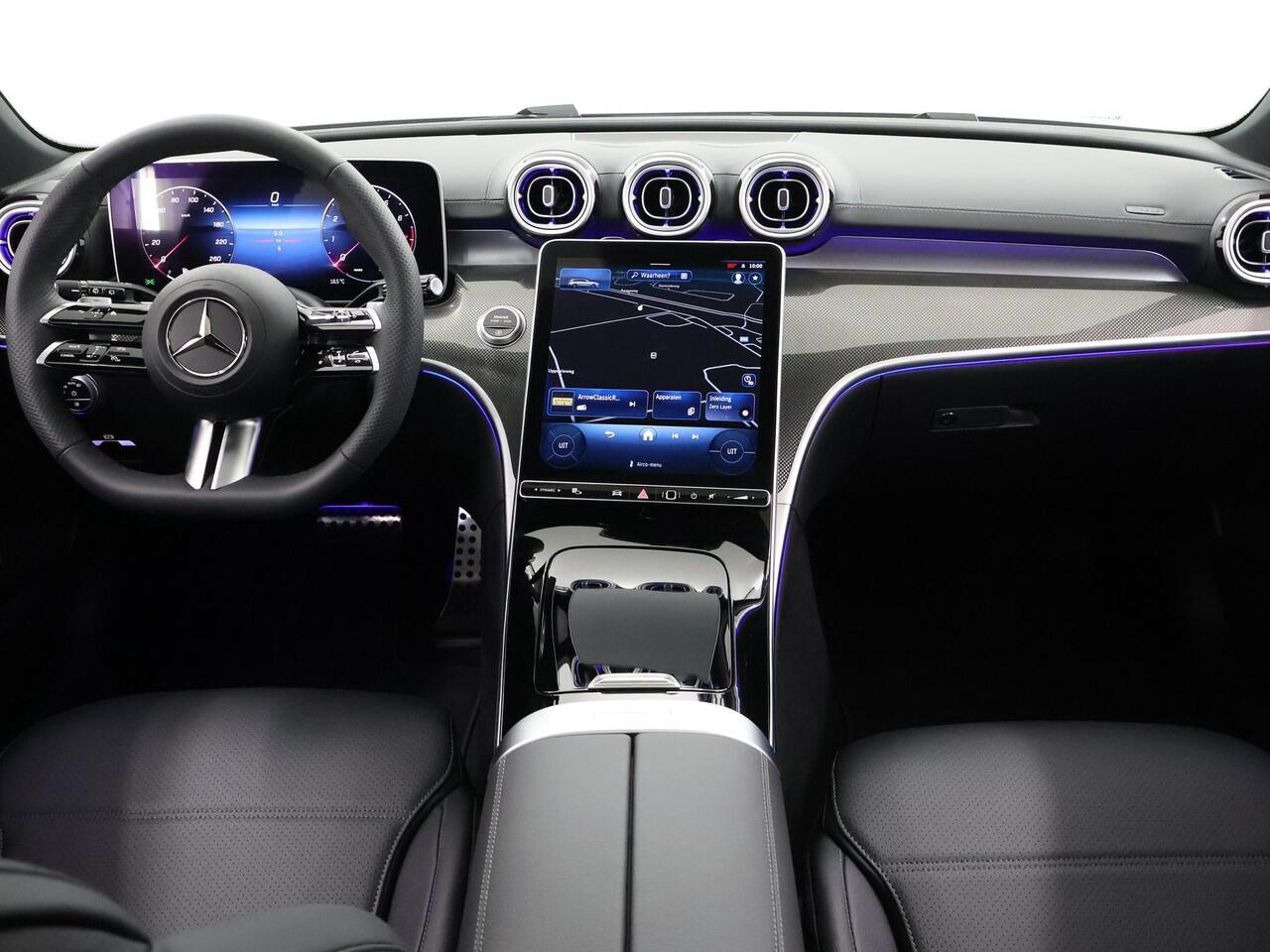 Mercedes-Benz C-KLASSE 180 Estate 180 Star Edition AMG Line | Panoramadak | 19'' multispaaks velgen | Nightpakket | Memorypakket | Apple Car Play | Guard 360