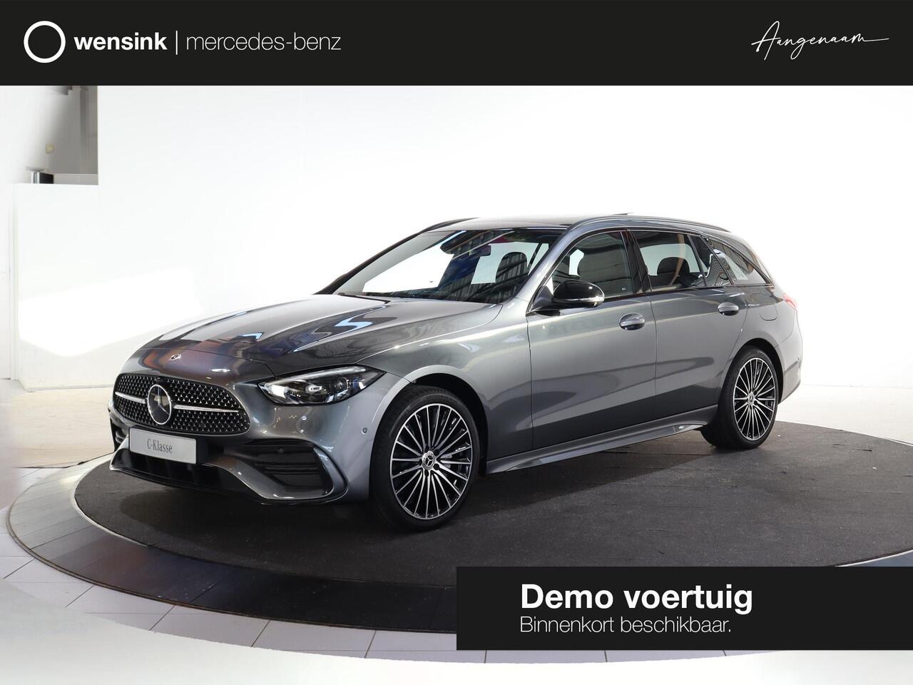 Mercedes-Benz C-KLASSE Estate 300e Business Solution AMG | Panoramaschuifdak | Burmester | Rijassistentiepakket | DIGITAL LIGHT | Trekhaak |