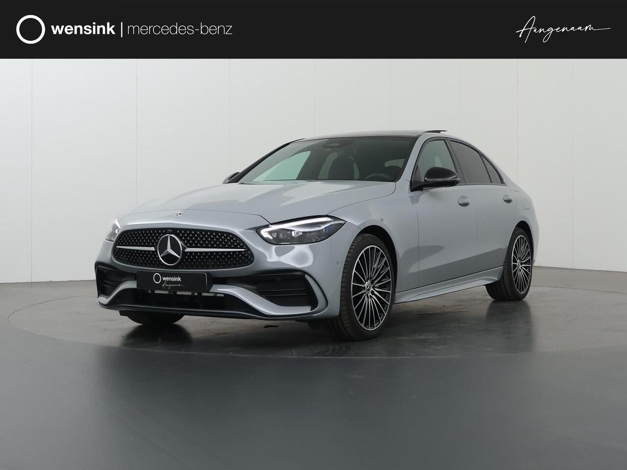 Mercedes-Benz C-KLASSE 300 e Business Solution AMG | Panoramaschuifdak | Trekhaak | DIGITAL LIGHT | Nightpakket | dodehoekassistent | 360° camera |