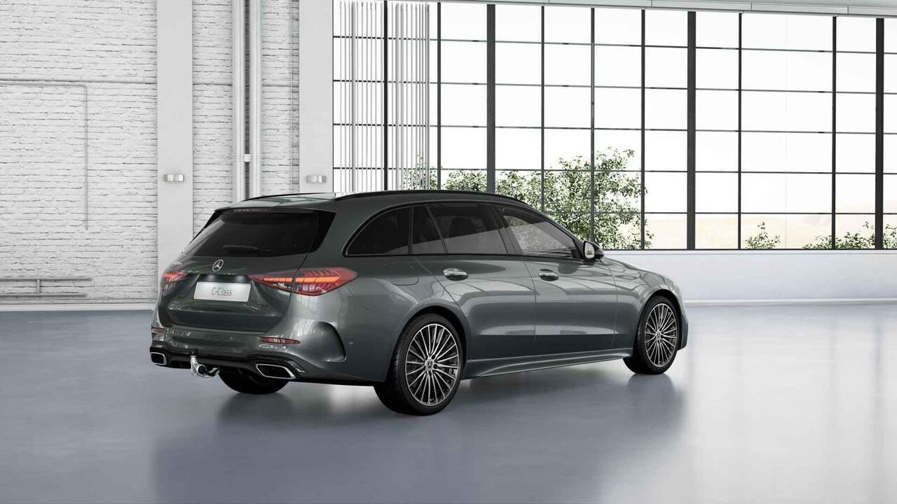 Mercedes-Benz C-KLASSE 300e Business Solution AMG | Panoramaschuifdak | Premium Plus | Burmester | Head-Up | Trekhaak | Stoelventilatie |