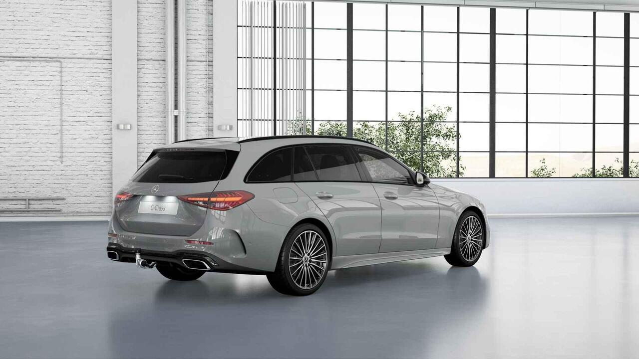 Mercedes-Benz C-KLASSE Estate 300e Business Solution AMG | Panoramaschuifdak | Trekhaak | Nightpakket | Burmester | Stoelverwarming | Dodehoekassistent |