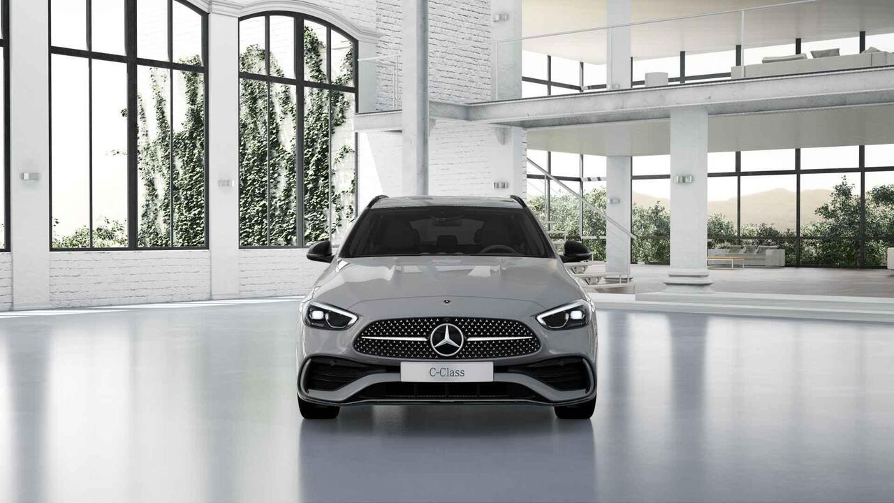 Mercedes-Benz C-KLASSE Estate 300e Business Solution AMG | Panoramaschuifdak | Trekhaak | Nightpakket | Burmester | Stoelverwarming | Dodehoekassistent |