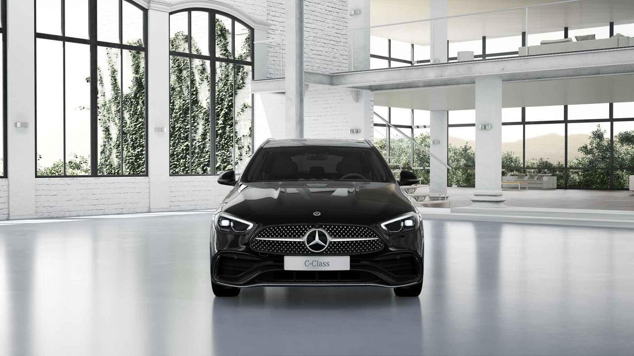 Mercedes-Benz C-KLASSE Estate 300e Business Solution AMG | Panoramaschuifdak | Trekhaak | Burmester | Stoelverwarming | Dodehoekassistent |