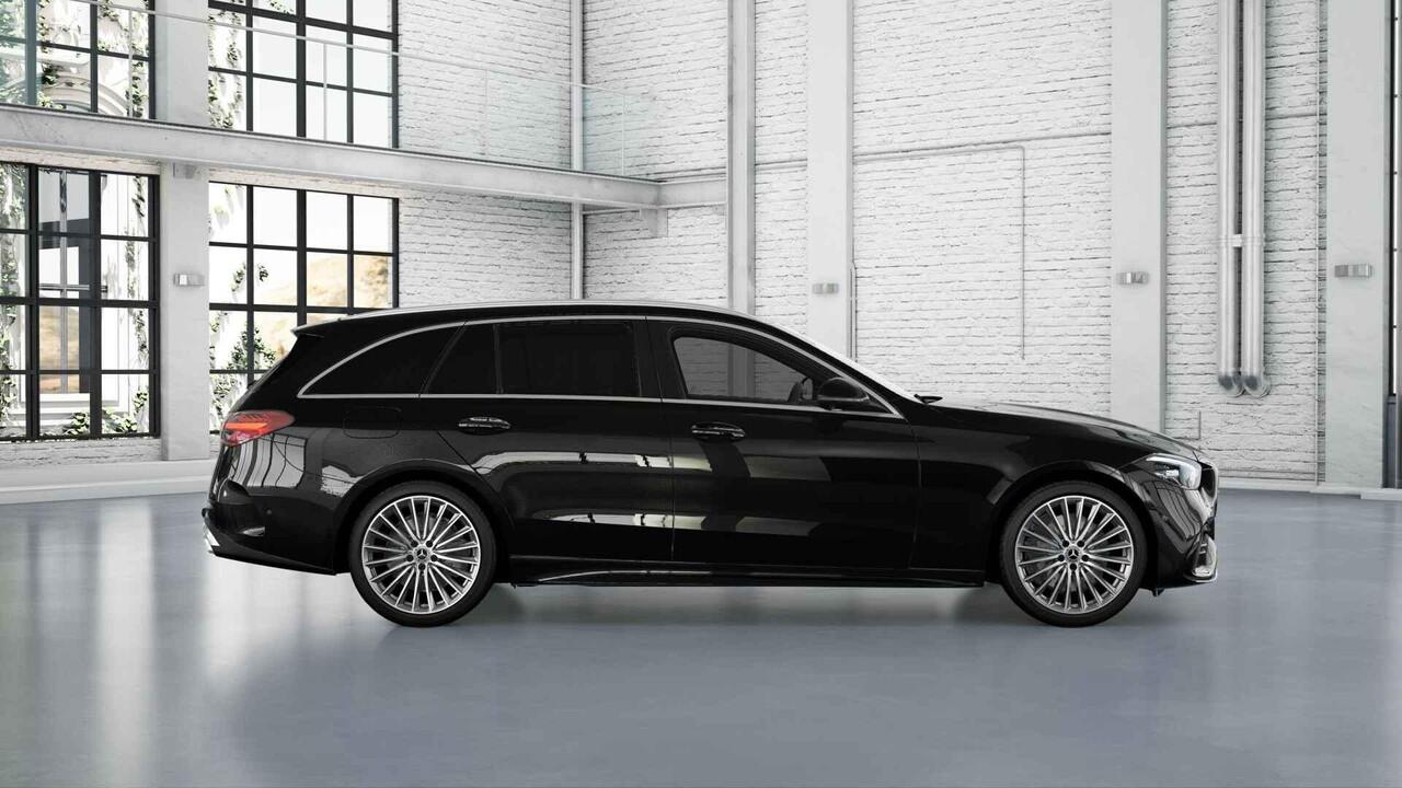 Mercedes-Benz C-KLASSE Estate 300e Business Solution AMG | Panoramaschuifdak | Trekhaak | Burmester | Stoelverwarming | Dodehoekassistent |
