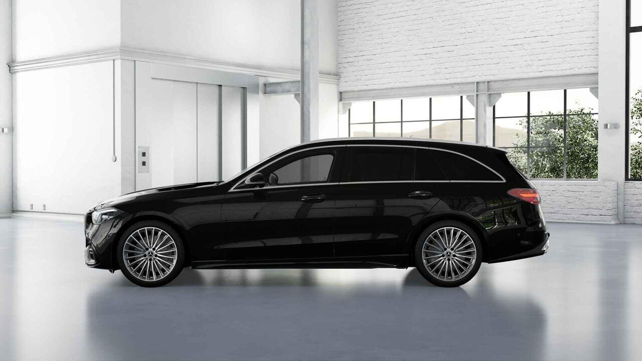 Mercedes-Benz C-KLASSE Estate 300e Business Solution AMG | Panoramaschuifdak | Trekhaak | Burmester | Stoelverwarming | Dodehoekassistent |