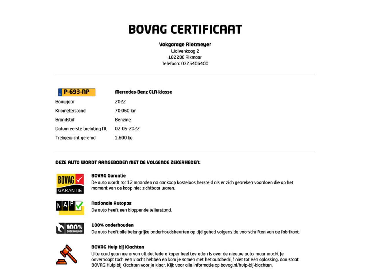 Mercedes-Benz CLA-KLASSE 250 e Business Solution AMG Limited |Pano |Sfeer |Burmester |Elektr. Trekhaak |Stoel/Stuurverw. |ACC |NAP