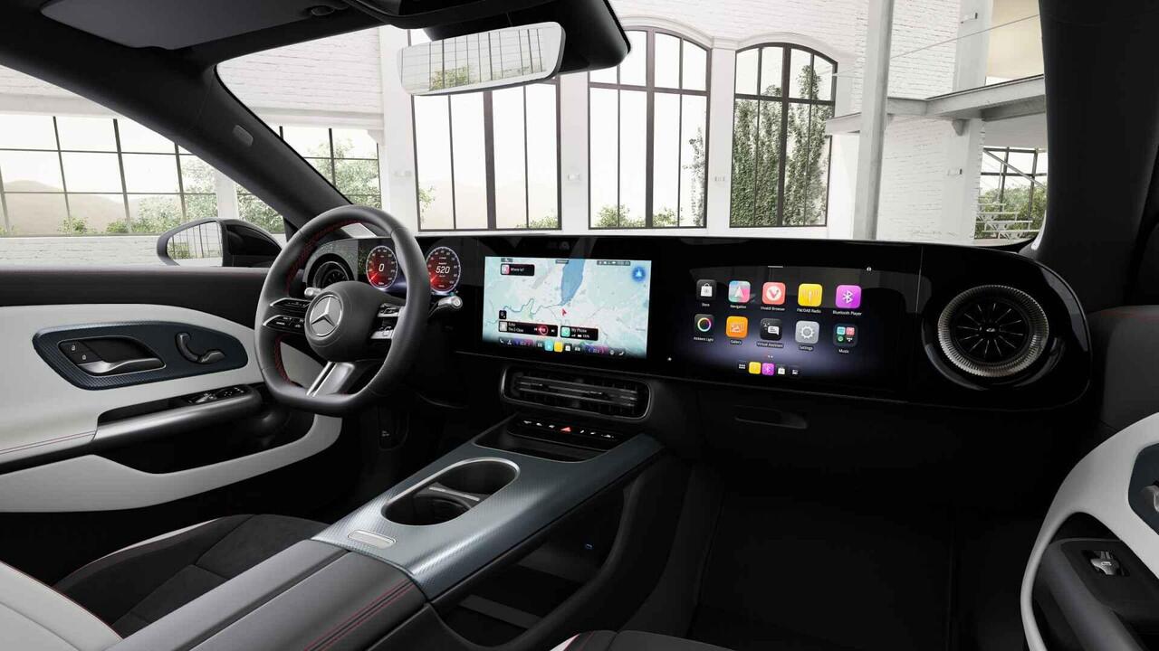 Mercedes-Benz CLA-KLASSE 200 Business Solution AMG 58 kWh | Panoramadak | Premium Pakket | Superscreen | Trekhaak | Head-Up | Burmester |