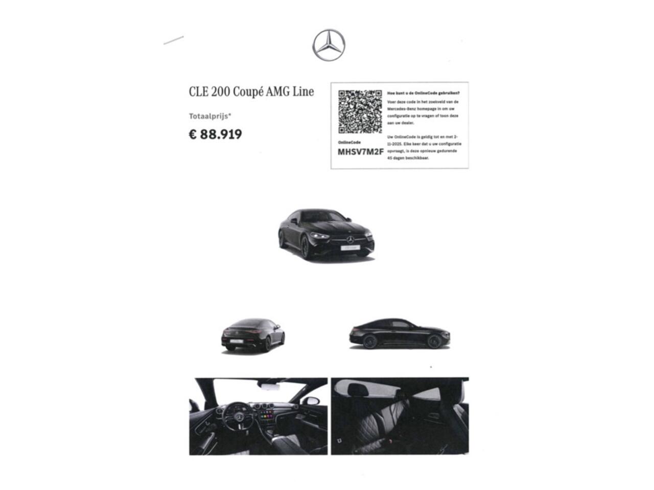 Mercedes-Benz CLE Coupé CLE 200 AMG Line | Nappaleder | Burmester | Pano | NL-auto