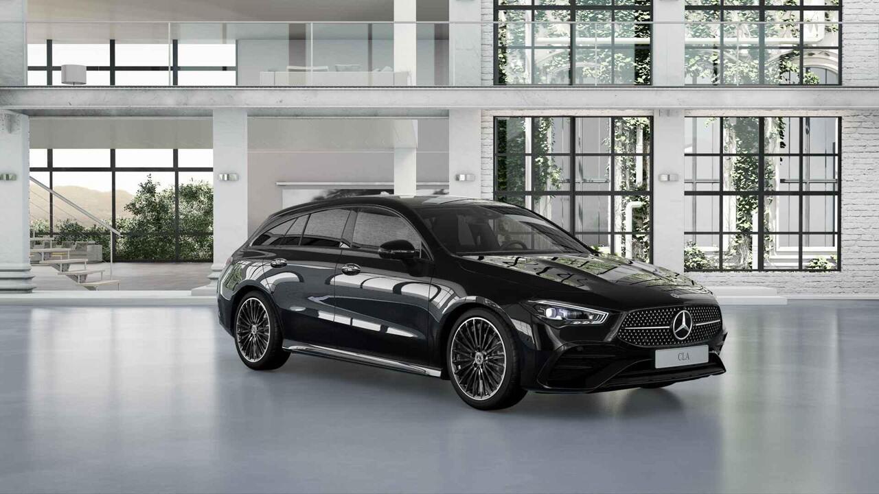 Mercedes-Benz Cla Shooting Brake 180 Business Solution AMG | Panoramaschuifdak | Premium plus | Night pakket | Multispaaks velgen | Head-up display | Dodehoekassistent | 360° camera | Stoelverwarming |