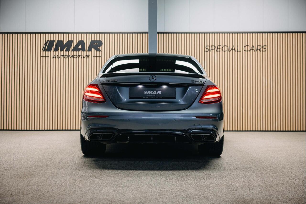 Mercedes-Benz E-KLASSE E63s AMG 4MATIC Premium Plus | VOSSEN 21'' | Burmester 3D | Carbon interieur en exterieur| Dealer onderhouden | Sportuitlaat | 360 Camera | Head-Up |