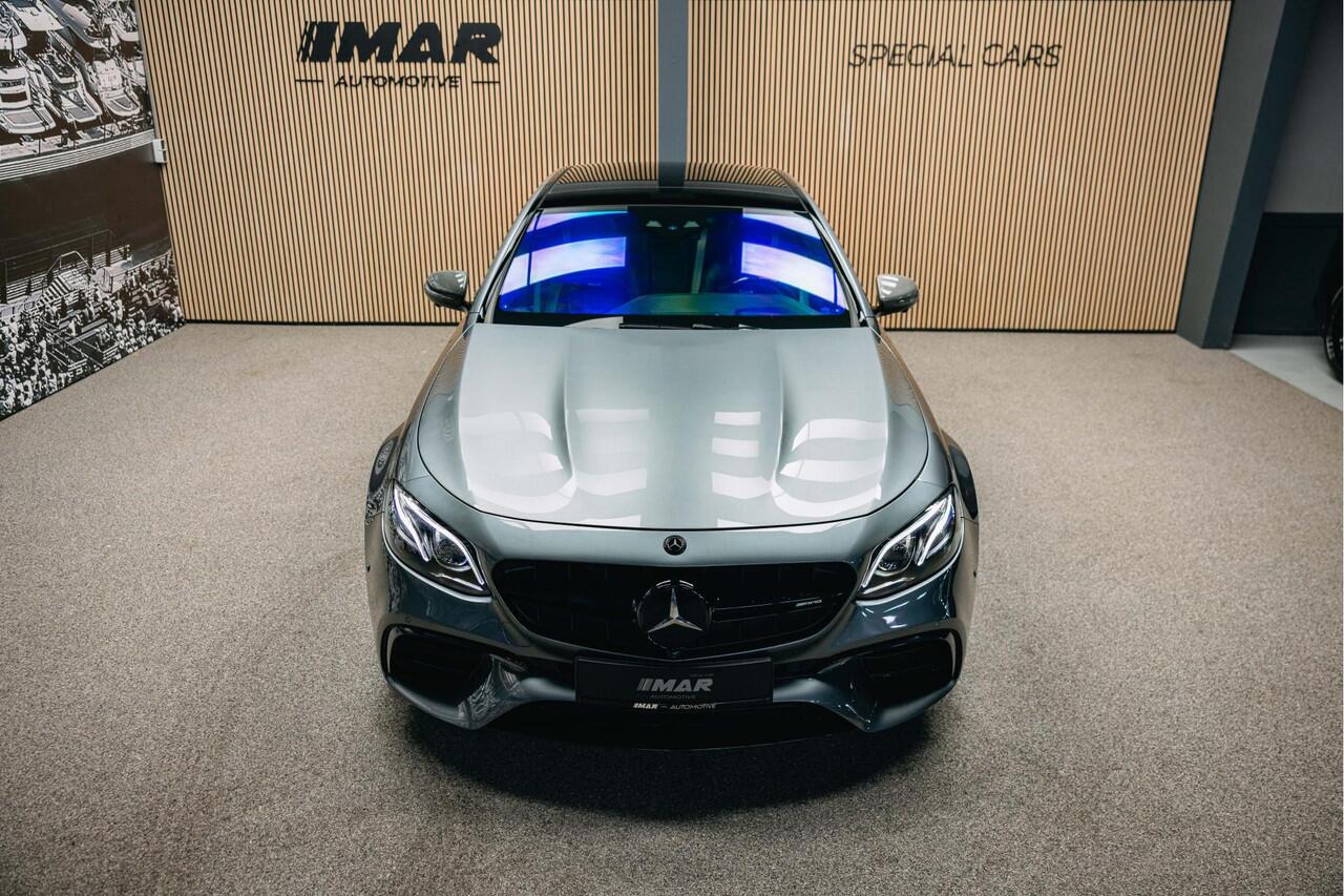 Mercedes-Benz E-KLASSE E63s AMG 4MATIC Premium Plus | VOSSEN 21'' | Burmester 3D | Carbon interieur en exterieur| Dealer onderhouden | Sportuitlaat | 360 Camera | Head-Up |
