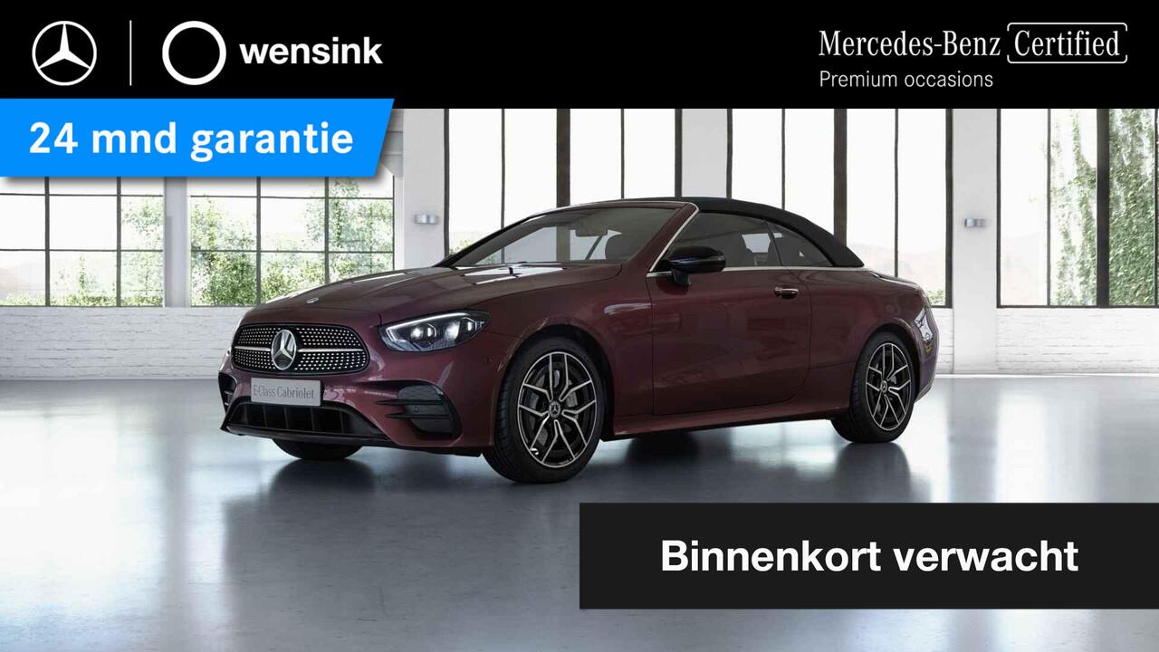 Mercedes-Benz E-KLASSE Cabrio 200 AMG Line | Burmester | Airscarf | Multibeam | Keyless | Widescreen | Night |