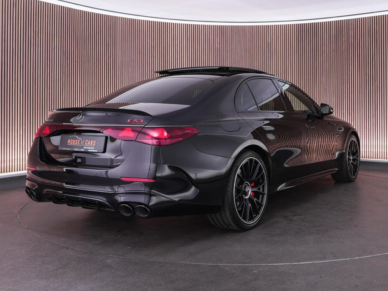 Mercedes-Benz E-KLASSE 53AMG 612pk 4MATIC+ Night Edition |Org. NL|fabrieksgarantie|driver's package|dynamic plus|hyper screen|achteras besturing|Burmester|panoramadak|HUD|digital light|Apple Carplay|