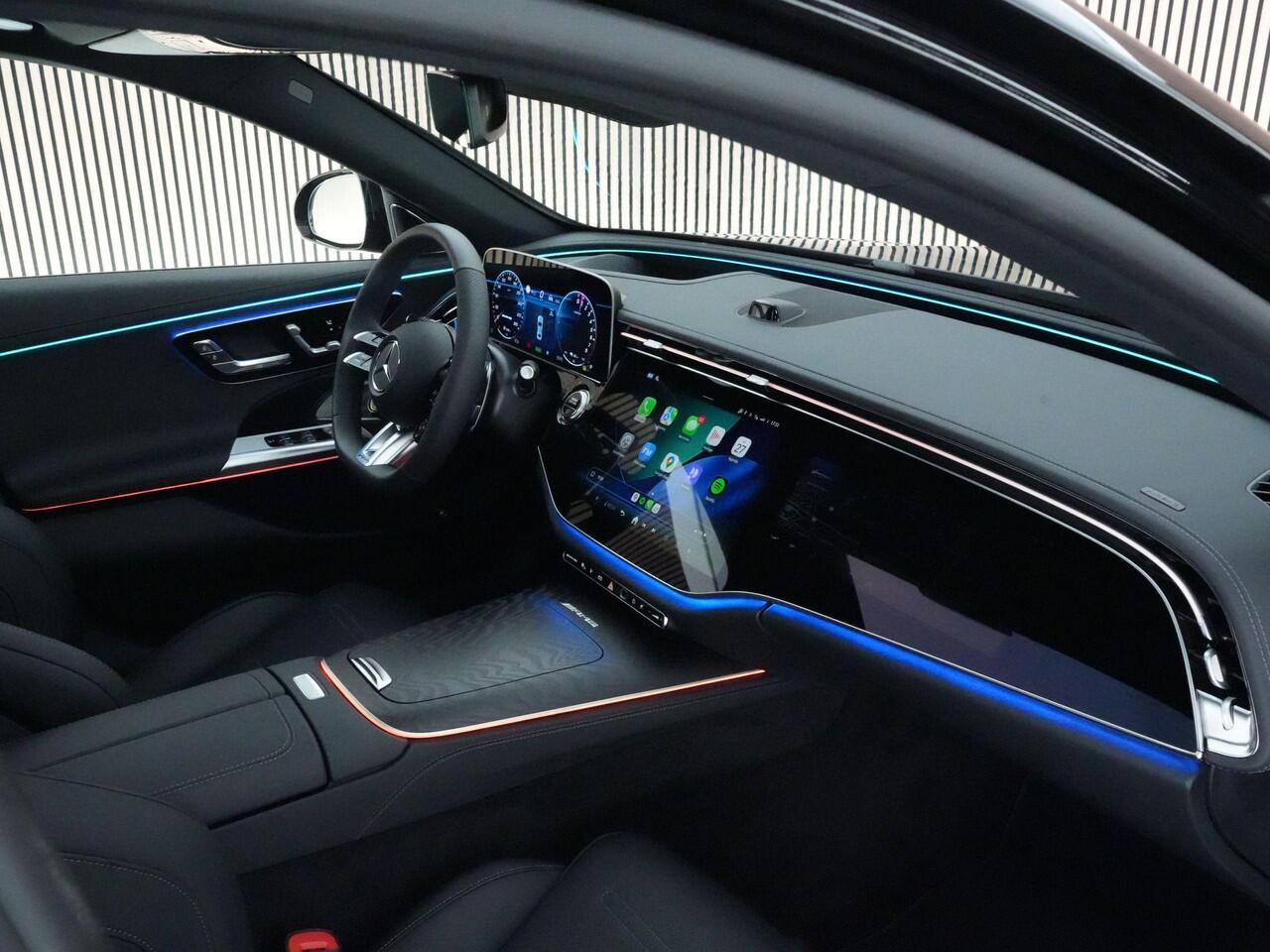 Mercedes-Benz E-KLASSE 53AMG 612pk 4MATIC+ Night Edition |Org. NL|fabrieksgarantie|driver's package|dynamic plus|hyper screen|achteras besturing|Burmester|panoramadak|HUD|digital light|Apple Carplay|