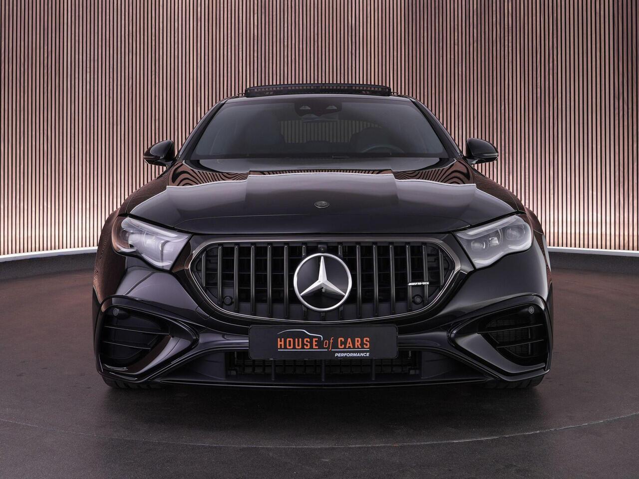 Mercedes-Benz E-KLASSE 53AMG 612pk 4MATIC+ Night Edition |Org. NL|fabrieksgarantie|driver's package|dynamic plus|hyper screen|achteras besturing|Burmester|panoramadak|HUD|digital light|Apple Carplay|