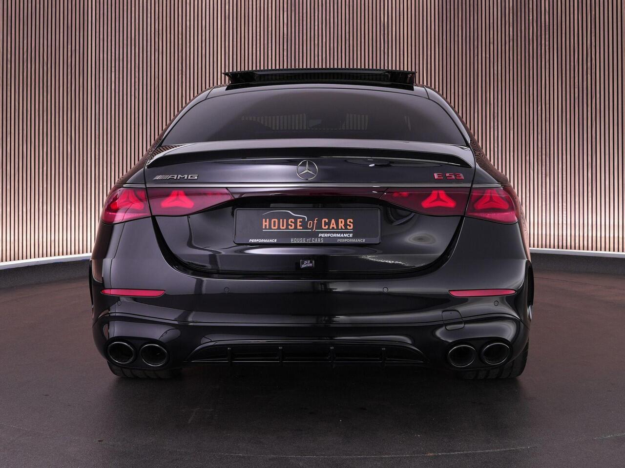 Mercedes-Benz E-KLASSE 53AMG 612pk 4MATIC+ Night Edition |Org. NL|fabrieksgarantie|driver's package|dynamic plus|hyper screen|achteras besturing|Burmester|panoramadak|HUD|digital light|Apple Carplay|