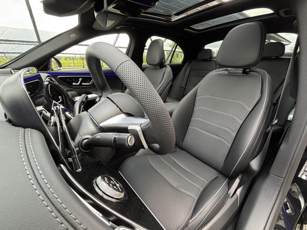 Mercedes-Benz E-KLASSE 300 e Sport Edition | Night | Burmester | Rijassistentiepakket | Superscreen | Stoelverwarming/ventilatie | Sfeerverlichting | 360 camera |