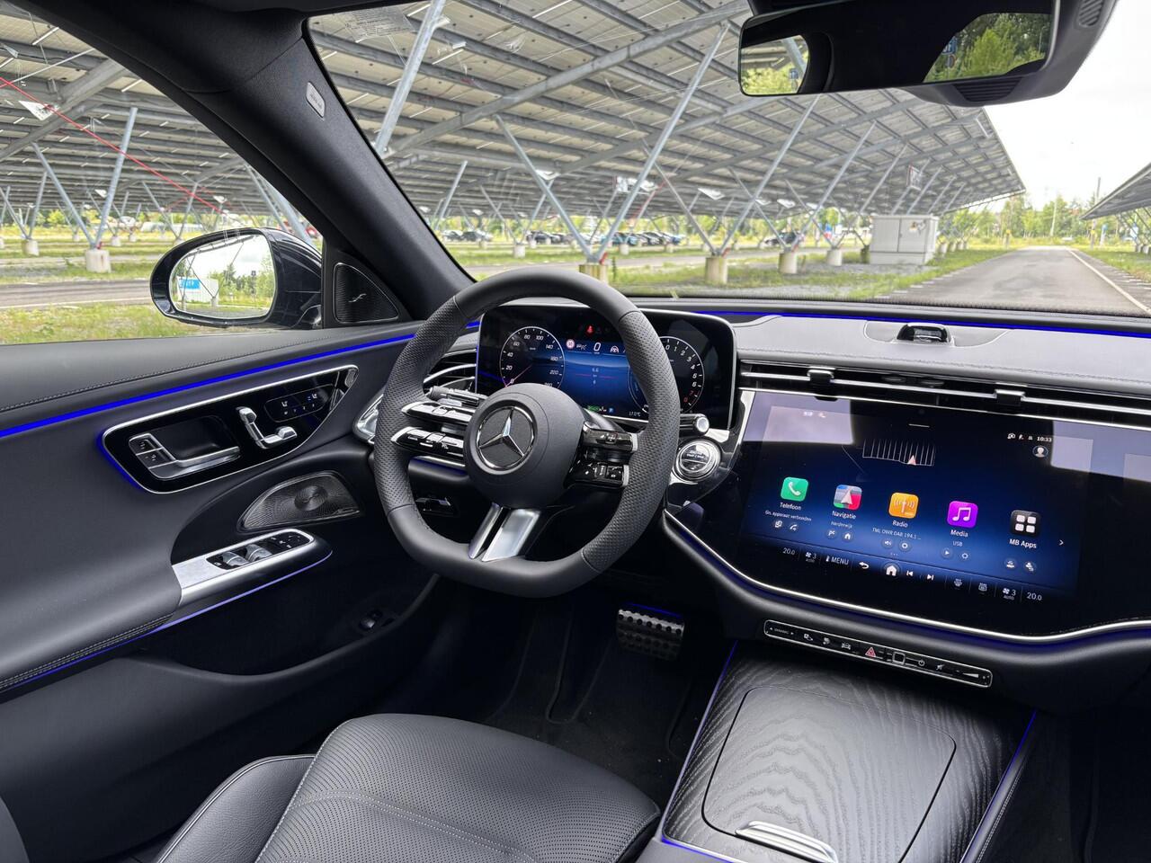 Mercedes-Benz E-KLASSE 300 e Sport Edition | Night | Burmester | Rijassistentiepakket | Superscreen | Stoelverwarming/ventilatie | Sfeerverlichting | 360 camera |