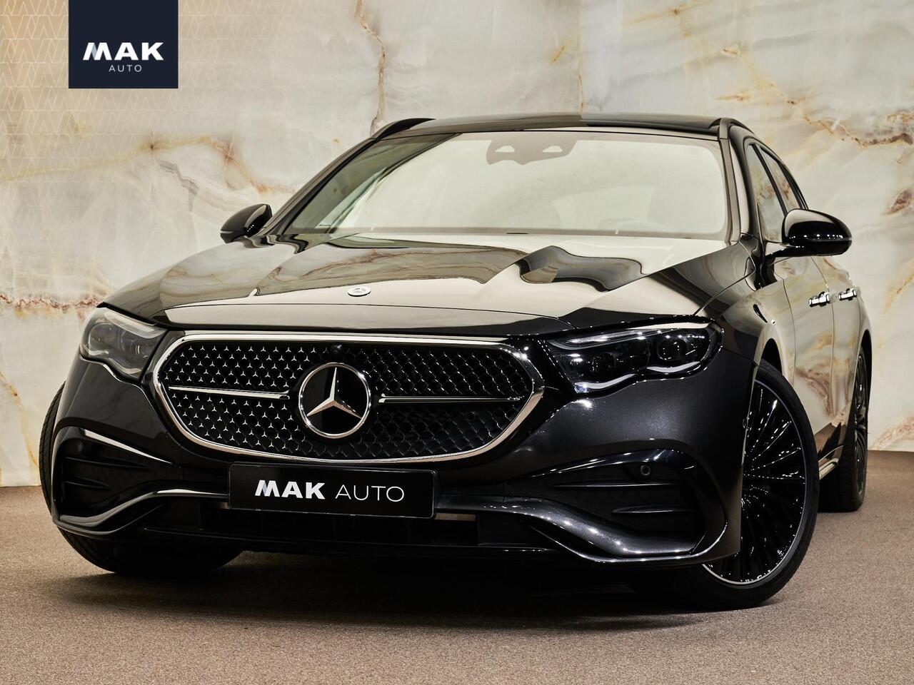 Mercedes-Benz E-estate 300 e AMG Line, pano, luchtv., Burmester, bijrijdersdisplay, 360° camera, tr.haak, ACC, keyless, dealeroh, NP97k