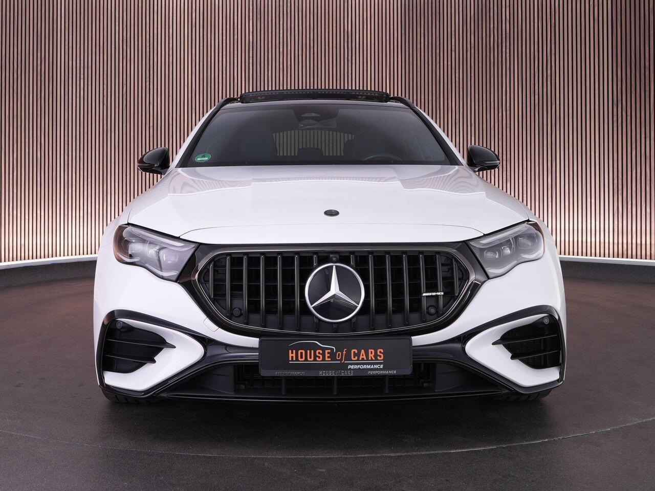Mercedes-Benz E-estate E53 AMG 612pk 4MATIC+ Night Edition |BTW-auto|dealer onderhouden|dynamic plus|hyperscreen|Burmester|achterasbesturing|panoramadak|digital LED|HUD|memory|360 camera|