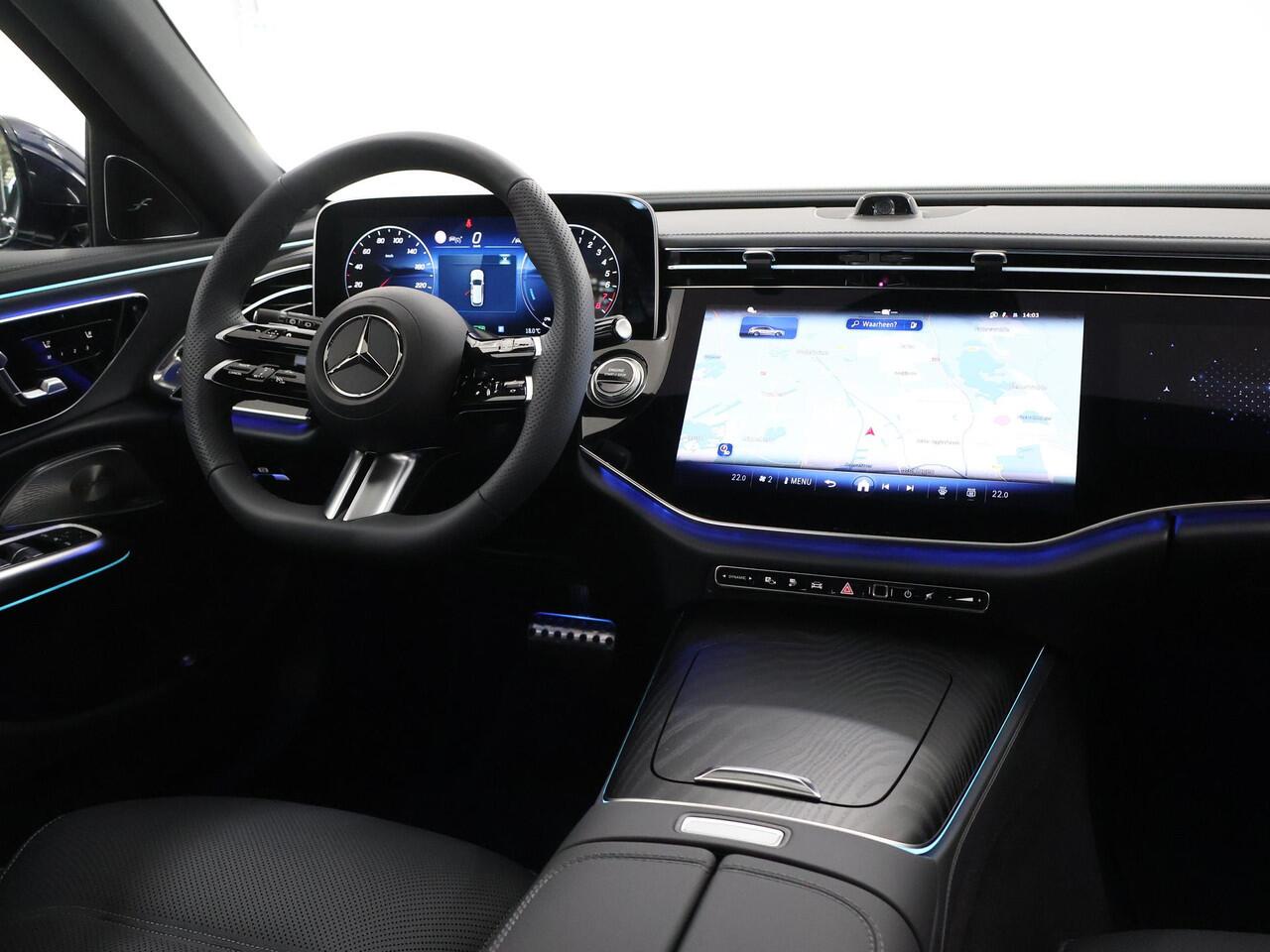 Mercedes-Benz E-estate 300e Sport Edition | SOH 99,5 % | Premium Pakket | Distronic | Panoramadak | Stoelventilatie | Digital light | Burmester 4D sound | Apple carplay/Android auto |