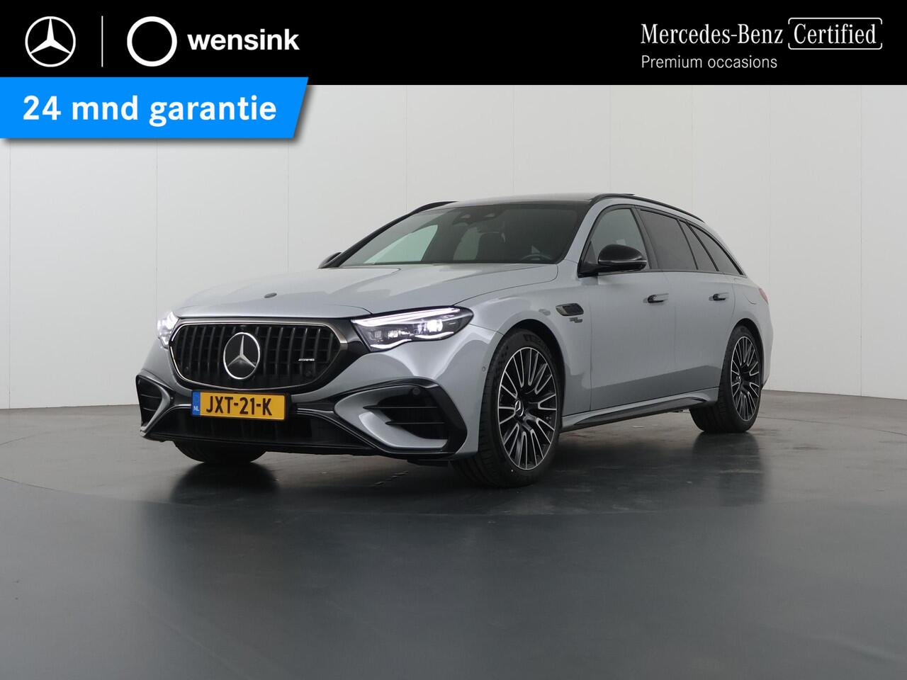 Mercedes-Benz E-estate AMG 53 4MATIC+ | Night | AMG performance stoelen | AMG dynamic plus pakket | Panoramadak | Superscreen | Trekhaak | Premium plus | Burmester |