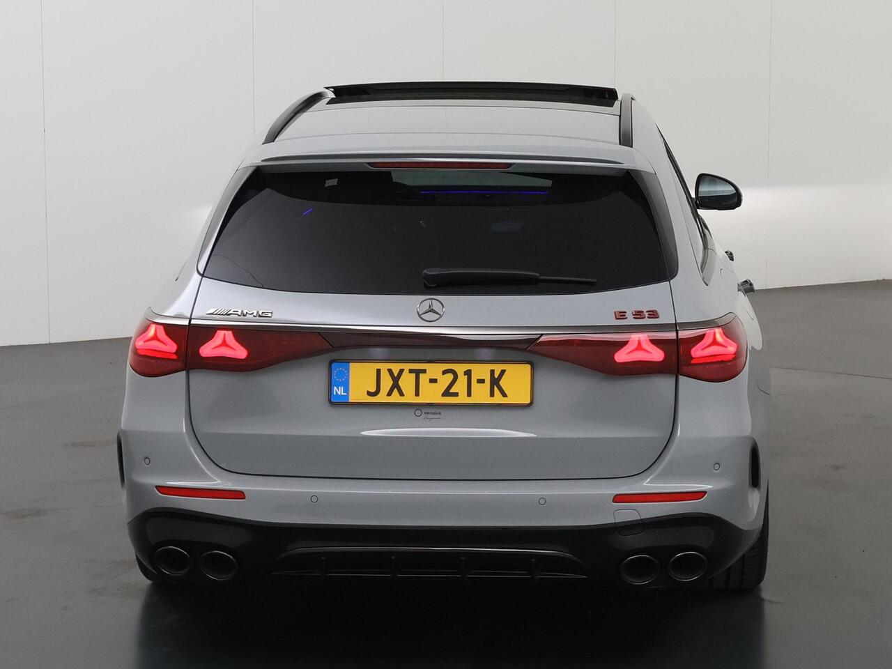 Mercedes-Benz E-estate AMG 53 4MATIC+ | Night | AMG performance stoelen | AMG dynamic plus pakket | Panoramadak | Superscreen | Trekhaak | Premium plus | Burmester |
