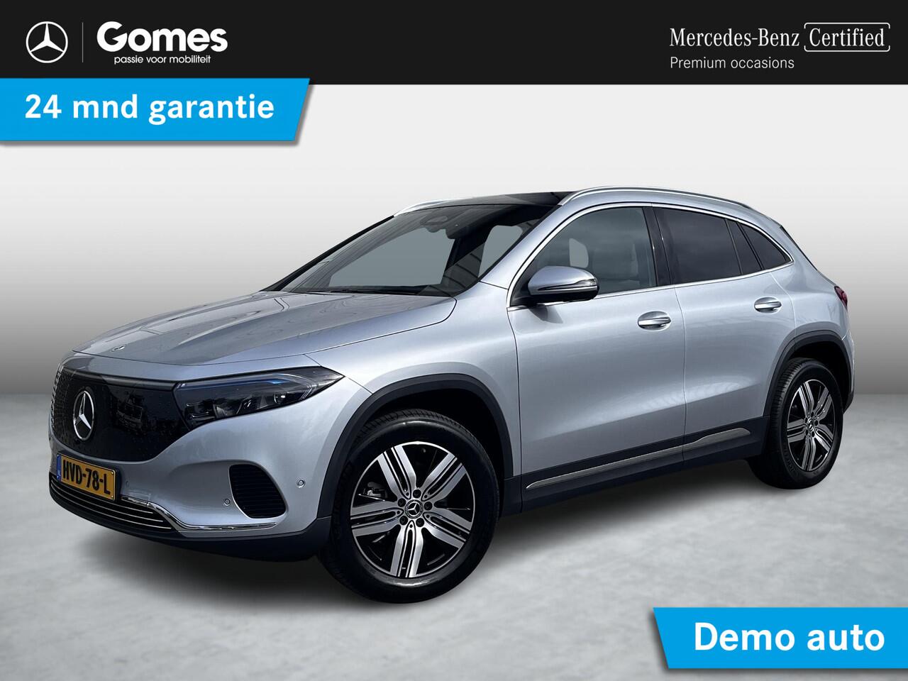 Mercedes-Benz EQA 250+ Luxury Line | Panoramadak | Trekhaak | Beige Interieur | Elektrisch Verstelbare Stoelen + Memory | 360° Camera | Donkergetint Glas Achter | Dodehoekassistent | Apple CarPlay | Android Auto | Stoelverwarming | Sfeerverlichting | Parkeersensoren