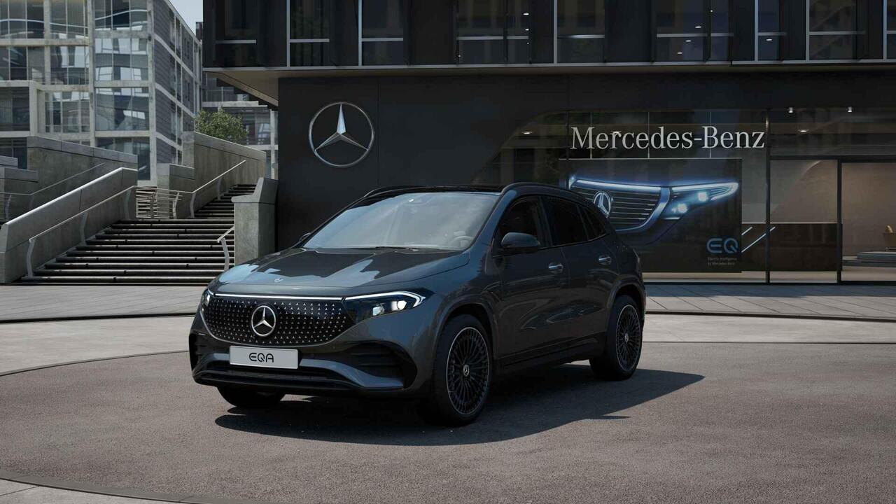 Mercedes-Benz EQA 250+ Business Solution AMG | Night Pakket | Trekhaak | Panoramadak | Burmester 3D Surround | 360° Camera | Head-up Display | DISTRONIC Afstandsassistent | Dodehoekassistent | Elektrisch Verstelbare Stoelen + Memory | Stoelverwarming | Sfeerverlichting | A