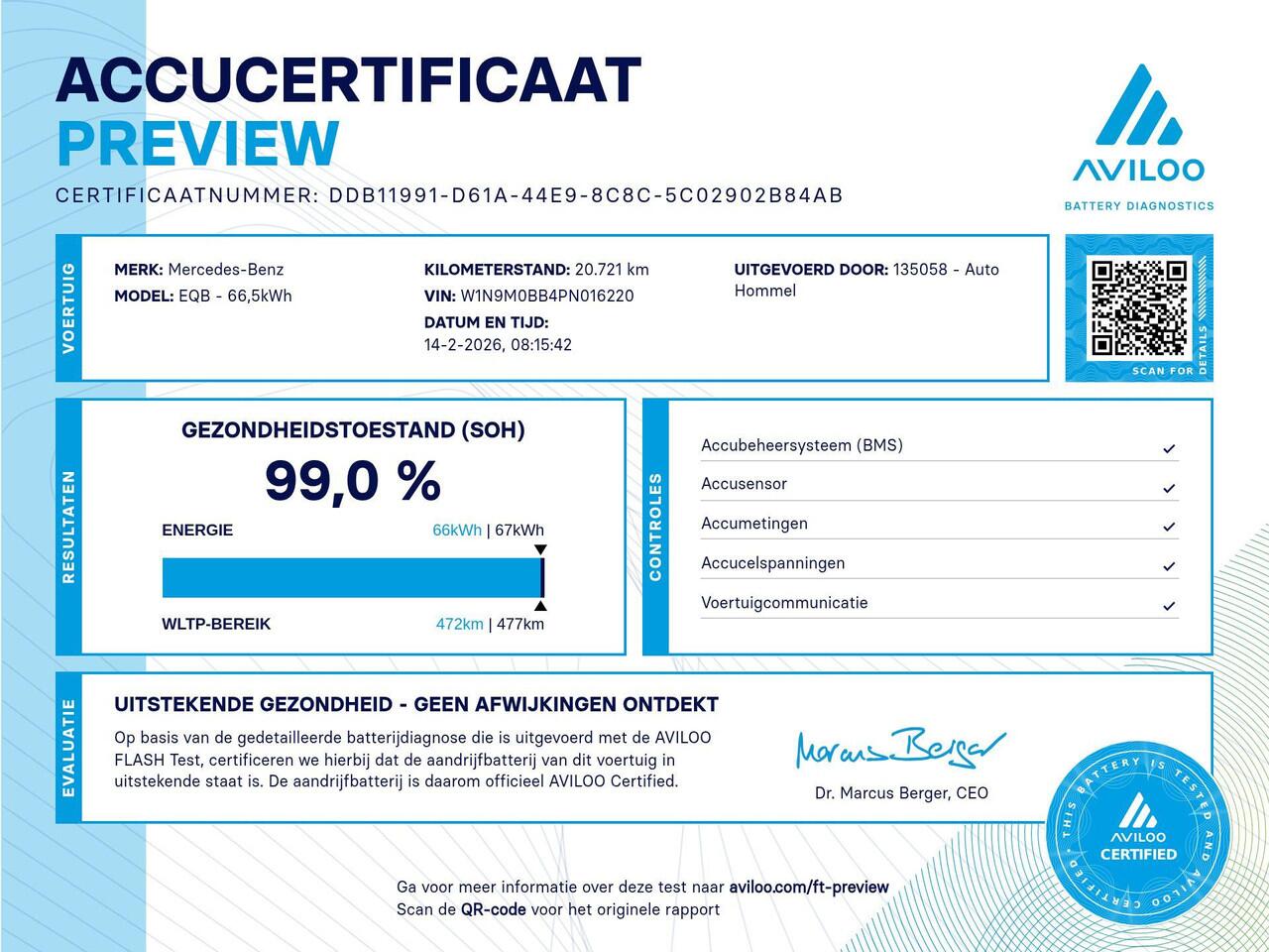 Mercedes-Benz EQB 250 Business Line 67 kWh - SOH 99% !!!- ELEKTRISCHE ACHTERKLEP - KEYLESS ENTRY/ START - 18 INCH LICHT METALEN VELGEN - NAVIGATIE - APPLE CARPLAY/ ANDROID AUTO - VOORSTOELEN VERWARMD - LAGE KILOMETERSTAND - ACHTERBANK VERSCHUIFBAAR