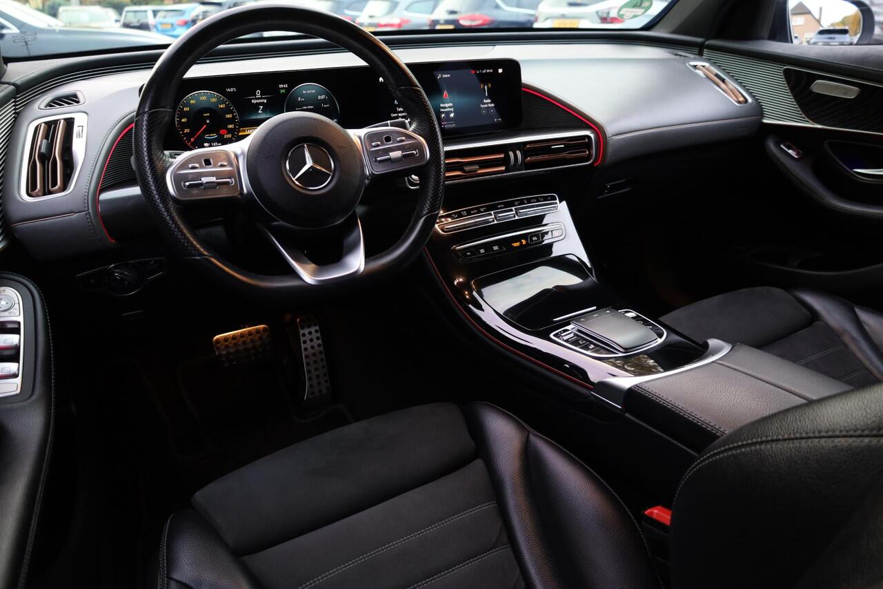 Mercedes-Benz EQC 400 4MATIC Business Solution AMG 80 kWh TREKHAAK-INKL. 360-CAMERA PANO SFEERVERL. WIDESCREEN CARPLAY LEER/ALCANTARA 4xSTOELVERW. DAB ADAPTIVE-CRUISE 2XPDC 19''LMV