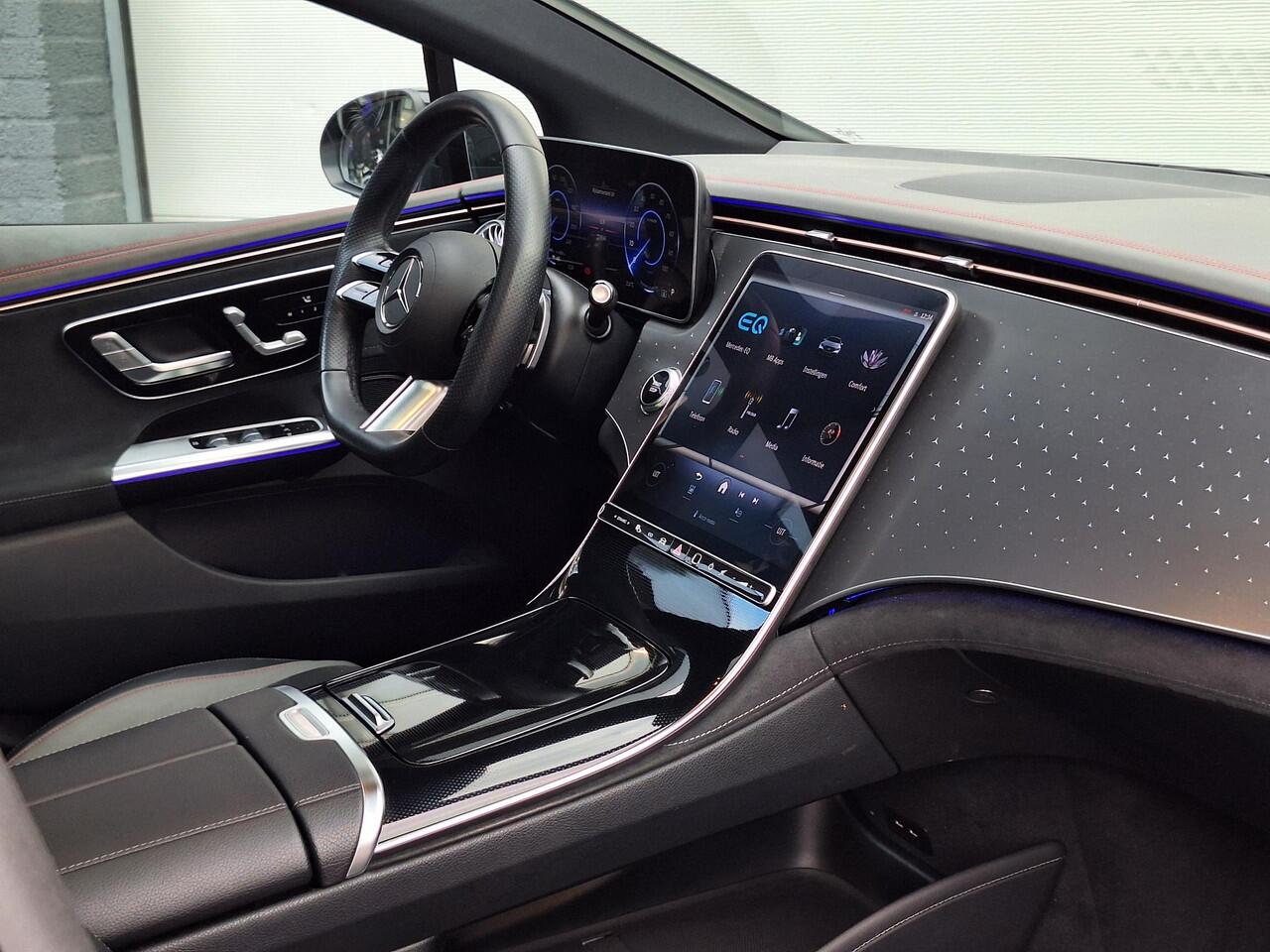 Mercedes-Benz EQE 350+ AMG Line 91 kWh | Panoramadak | Night pakket | Achteruitrijcamera | Memory pakket | Sfeerverlichting | Dodehoekassistentie | Keyless-GO | Elektrische achterklep