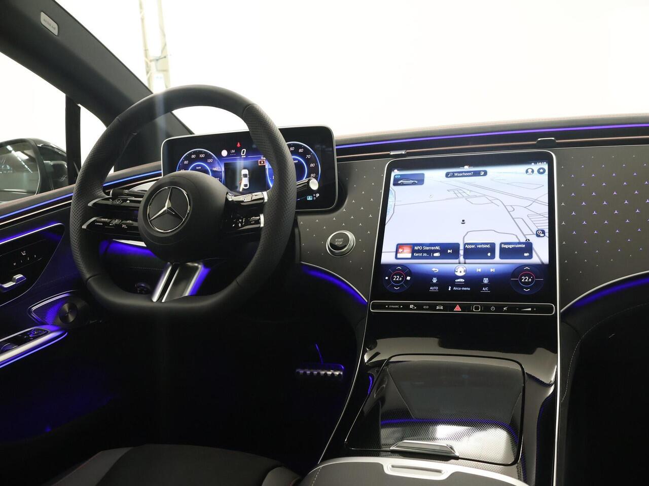 Mercedes-Benz EQE 300 Sport Edition AMG | AMG Pakket | Burmester | Panoramadak | Stuurverwarming | Elektrische stoelen met Memory | Trekhaak | Sfeerverlichting | Zitkenematica | Night Pakket |