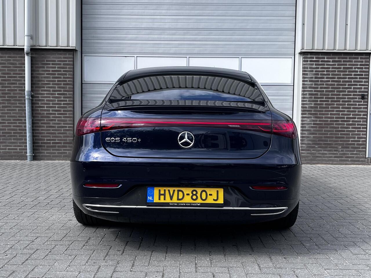 Mercedes-Benz EQS 450+ Luxury Line | MANUFAKTUR Interieur Pakket | Premium Plus Pakket | Rijassistentiepakket Plus | Panoramadak | HYPERSCREEN | 360° Camera | AIRMATIC Luchtvering | Achterasbesturing | DIGITAL LIGHT | Head-up Display | Burmester Surround Sound | Garagedeu
