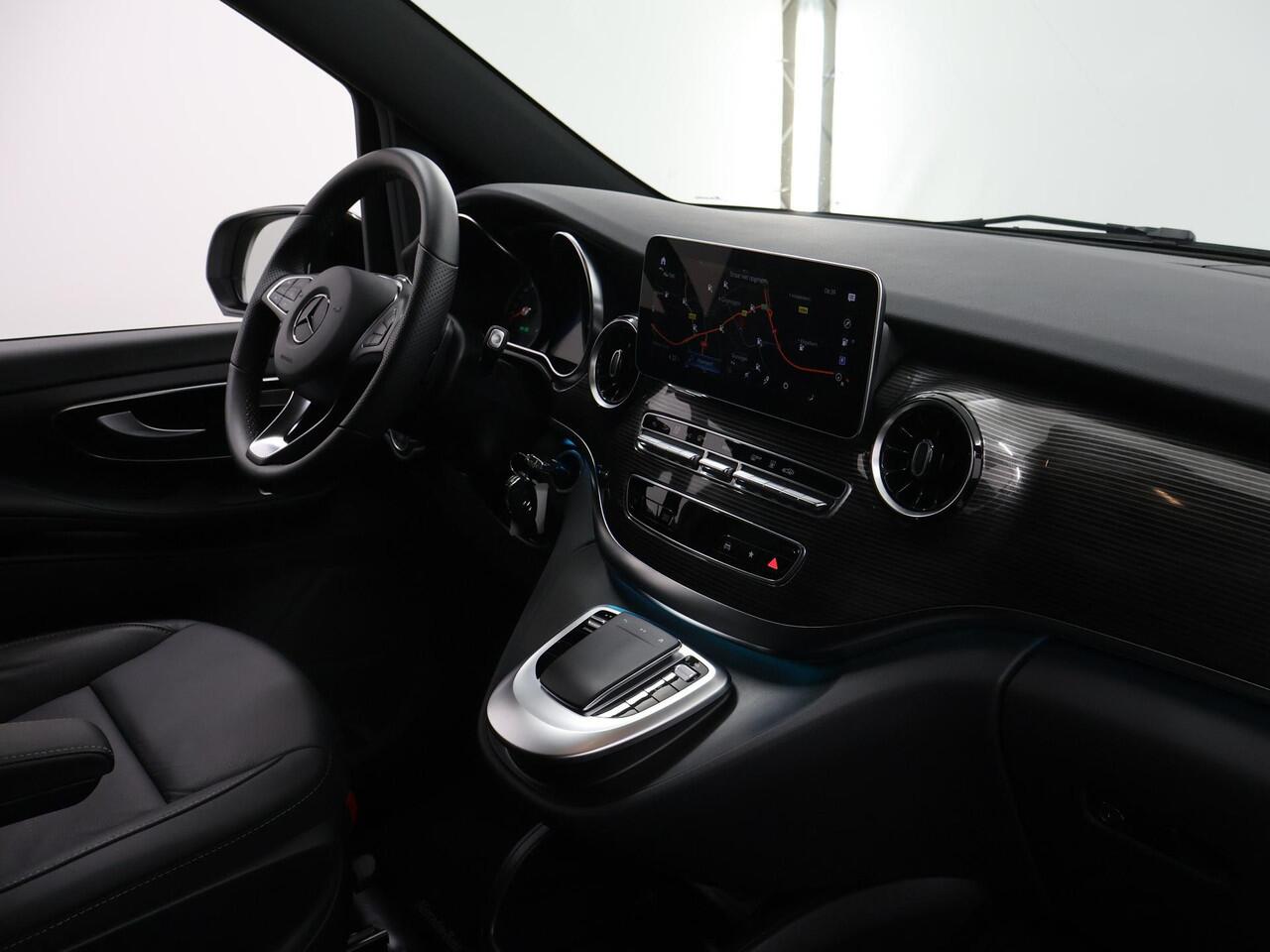 Mercedes-Benz EQV 300 90 kWh | L2 | AVANTGARDE | 6-ZITS | LED VERLICHTING | NAVIGATIE | METALLIC | MBUX | SPIEGEL PAKKET | STOELVERWARMING | LEREN BEKLEDING | DODEHOEKASSISTENT | CRUISE CONTROL | CLIMATE CONTROL