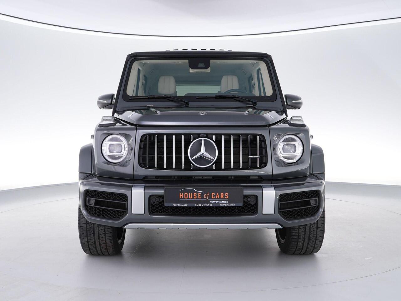 Mercedes-Benz G-KLASSE 63AMG 585pk |schuif/kantel dak|Burmester|massage|360° camera|sportuitlaat|sfeerverlichting|stoelverwarming & verkoeling|Apple Carplay|stuurverwarming|