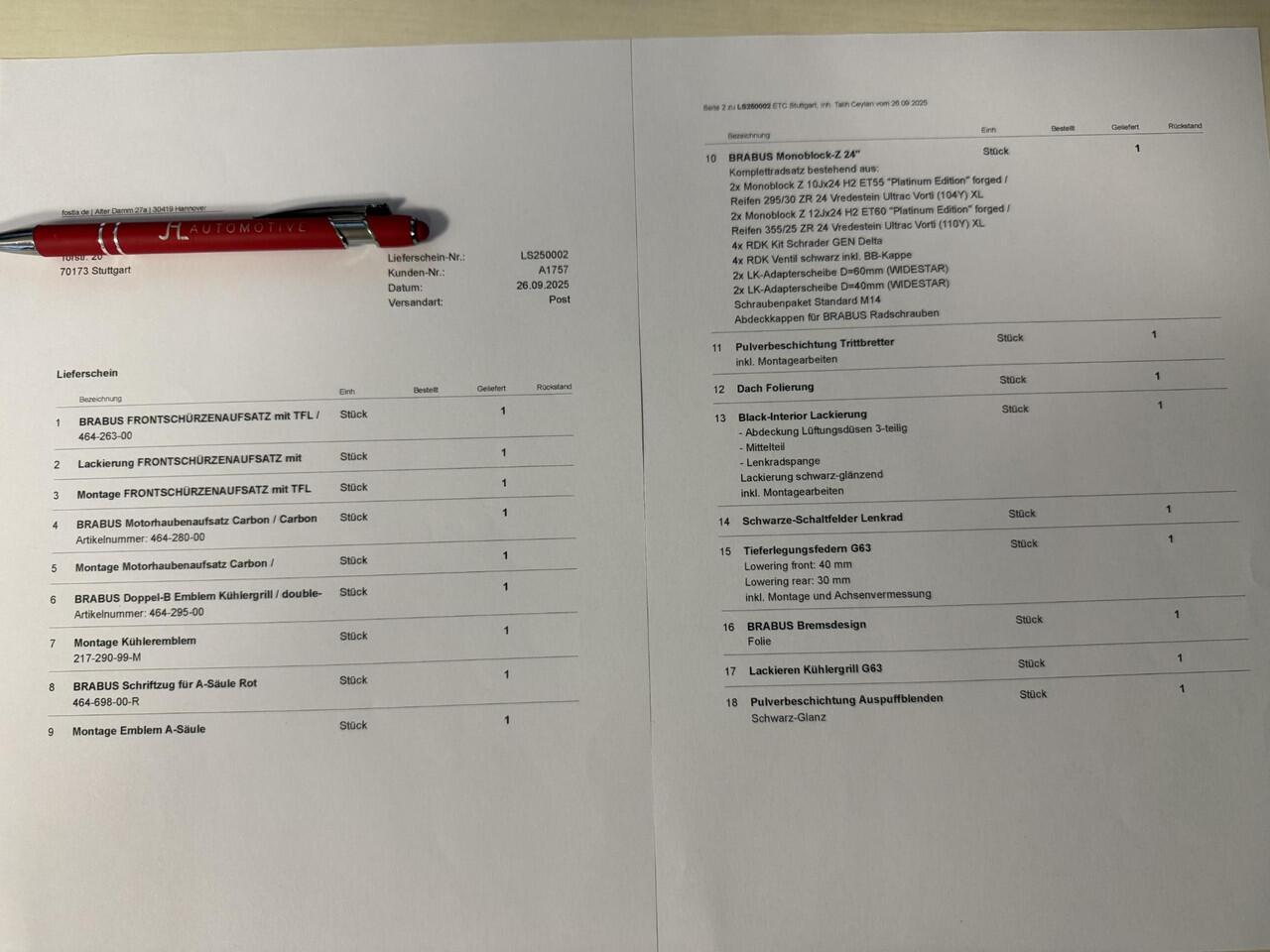 Mercedes-Benz G-KLASSE ORIGINAL*G700 BRABUS WIDESTAR*STERRENHEMEL*24 INCH