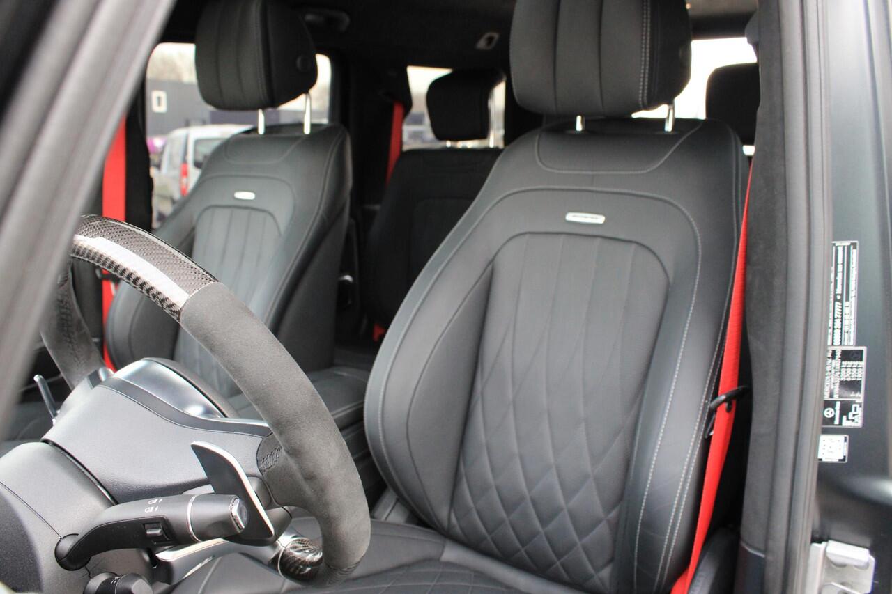 Mercedes-Benz G-KLASSE 63 Edition 1 Magno Zwart | Distronic | Carbon Pakket | Schuifdak | Burmester | Sfeerverlichting | 360 Camera | Origineel Nederlands