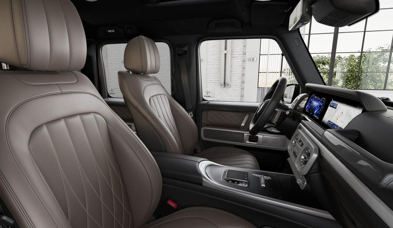 Mercedes-Benz G-KLASSE 580 EQ 116 kWh AMG Line | Schuifdak | SUPERIOR Line interieur | Warmtecomfortpakket | Treeplanken in zwart | Comfortpakket | Burmester |