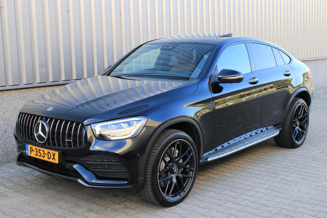 Mercedes-Benz GLC-KLASSE Coupé 300e 4M AMG Schuifdak | Trekhaak | Bruin Leder | 360 Camera | Night | 21" AMG Velgen | BTW