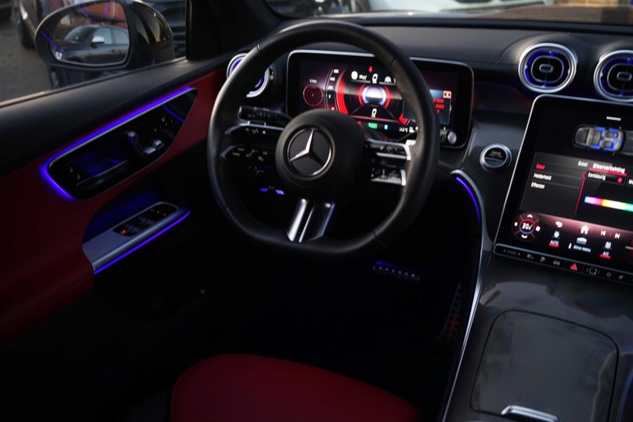 Mercedes-Benz GLC-KLASSE 400e AMG 4Matic 381PK Luchtv/Night/4WB/360/Burm/Memory